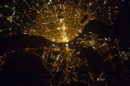 STL at night, from space - Image via