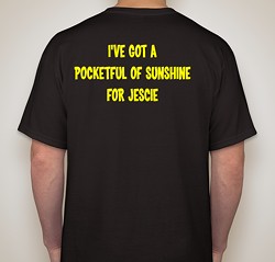 Friends are selling T-shirts to raise money after the brutal attack. - Jessica Powell Fundraiser