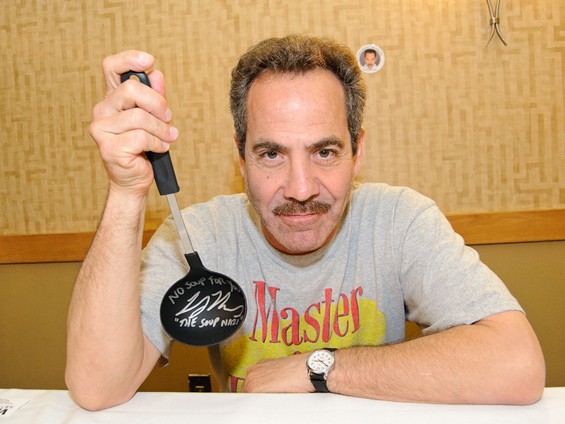 Larry Thomas, who famously played the "Soup Nazi" on Seinfeld, now travels the convention circuit in addition to acting. See a full slideshow from Con-tamination here. - Photo: Jason Stoff