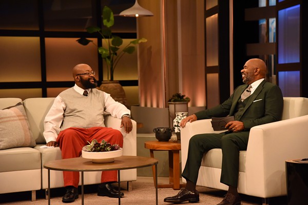 George Love, left, with TV star Steve Harvey. - COURTESY OF GEORGE LOVE