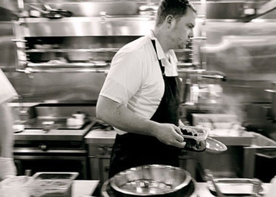 Patrick Connolly in the open kitchen at Basso. | Jennifer Silverberg