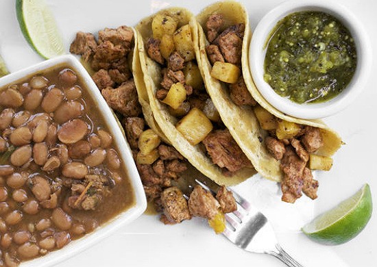 The tacos al pastor at Milagro Modern Mexican. - Jennifer Silverberg