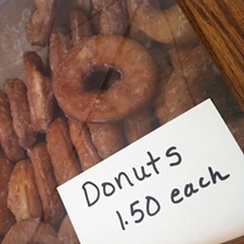Donuts the size of your face from Mast's Bakery and Produce - Holly Fann
