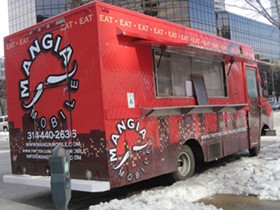 Food-dealer and defendant: Mangia Mobile gets sued by Mangia Italiano - Photo by Robin Wheeler