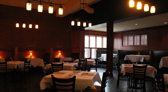 The dining room at Root before dinner service. - Mabel Suen