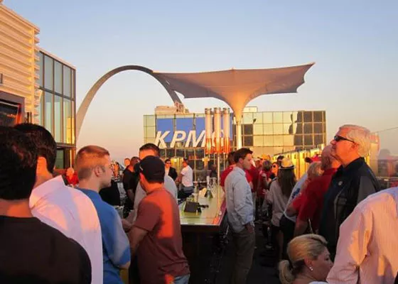 The rooftop bar at Three Sixty St. Louis. | RFT Photo