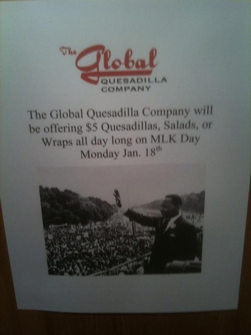 Restaurant's MLK Day Promotion Possibly Overreaches