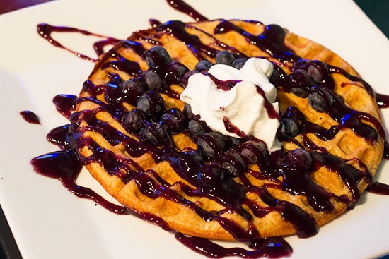 Melt's "Violet Beauregarde" waffle. | Photos by Mabel Suen
