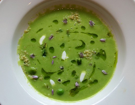 Nate Hereford's Pea Soup is far too tasty to waste, but would sure make some pretty puke. - Katie Moulton