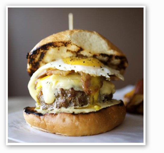 &nbsp;&nbsp;&nbsp;&nbsp;&nbsp;&nbsp;&nbsp;The cheeseburger at Home Wine Kitchen. | Jennifer Silverberg