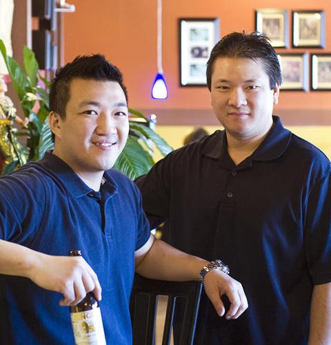 Tommy and Scott Truong, brothers and partners at Pearl Caf&eacute; - Jennifer Silverberg