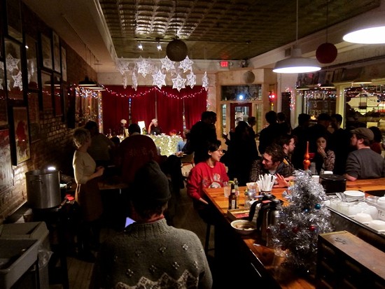 A snapshot from Sloup's holiday party in December 2011. - Image via