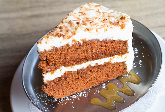 Pastry chef Carolyn Downs' carrot cake. | Photos by Mabel Suen