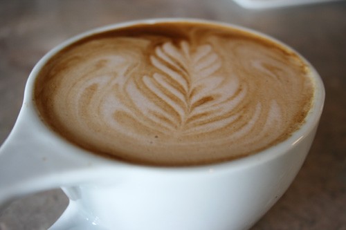 A perfectly poured mocha latte. - Chrissy Wilmes