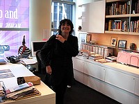 Reichl in her office at Gourmet in New York. - FLICKR.COM/PHOTOS/42323675@N00