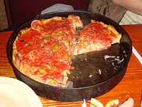 A sampling from Chicago's Pizzeria Uno -- scorned by Obama. - Wikimedia Commons