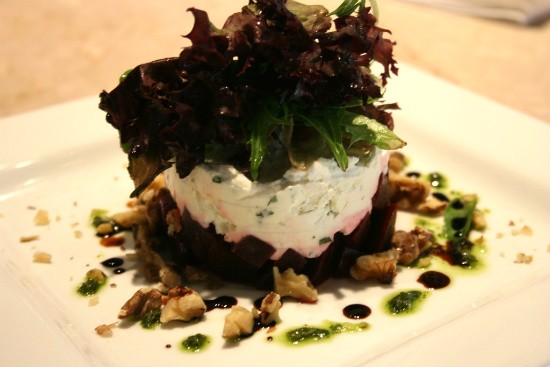 Webster Groves Farmers' Market Beet Salad with Truffled Goat Cheese - Chrissy Wilmes