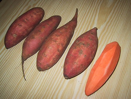 Sweet potatoes: Try not to eat them all before you're done. - J&eacute;r&ocirc;me Sautret, Wikimedia Commons