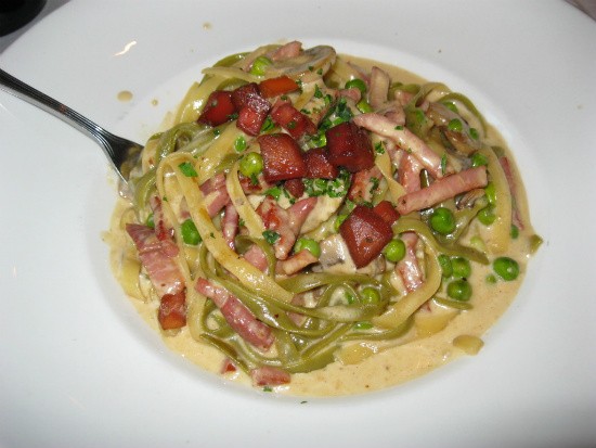The straw and hay pasta at Trattoria Marcella is a piece of Italian artwork. - Erika Miller
