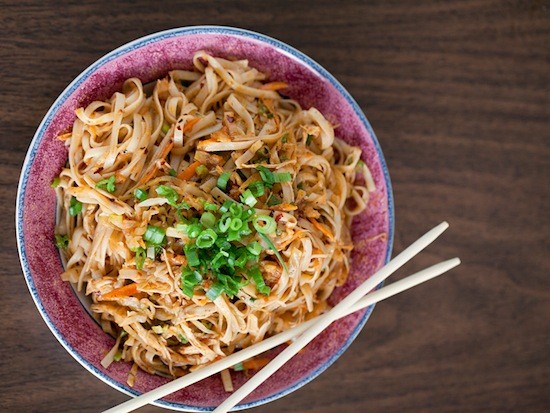 A noodle dish at Famous Szechuan Pavilion - Jennifer Silverberg