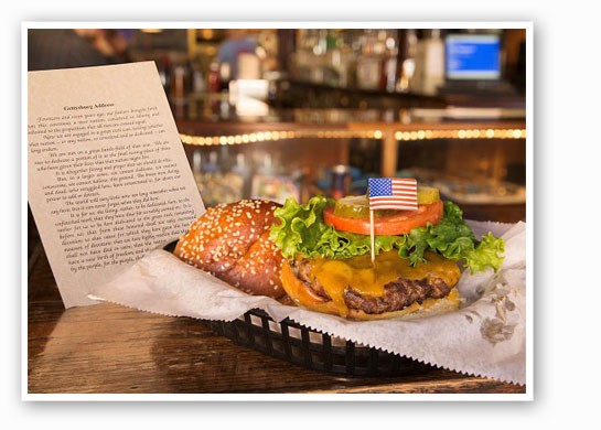 &nbsp;&nbsp;&nbsp;&nbsp;&nbsp;&nbsp;&nbsp;The "Gettysburger" comes with a copy of the address. | Blueberry Hill