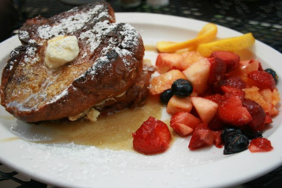 The fruit-stuffed French toast at Local Harvest Cafe & Catering. - RFT photo