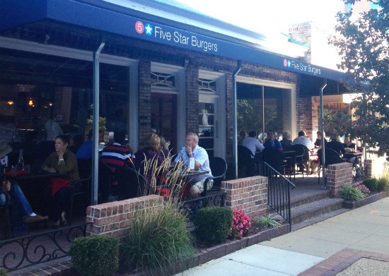 5 Star Burgers in Clayton features plenty of patio seating. - Evan C. Jones