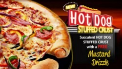 Pizza Hut UK Rolls Out Hot Dog Stuffed Crust Pizza