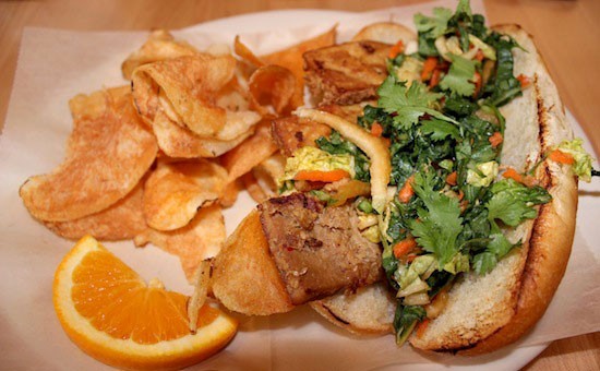 The "Organic Banh Mi" at Local Harvest Cafe & Catering downtown | Ian Froeb