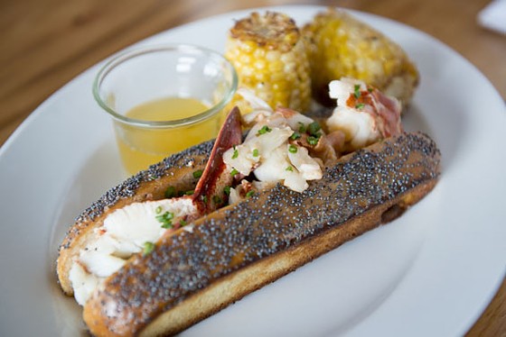 The Connecticut-style lobster roll at Three Flags Tavern. | Corey Woodruff