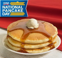 National Pancake Day = Free pancakes at IHOP. - Image via