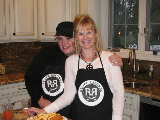 Maggie McHugh and Lanea Stagg, co-authors of Recipe Records, in the kitchen. - Recipe Records