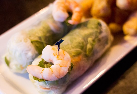 "Fresh rolls" at the King & I. | Photos by Mabel Suen