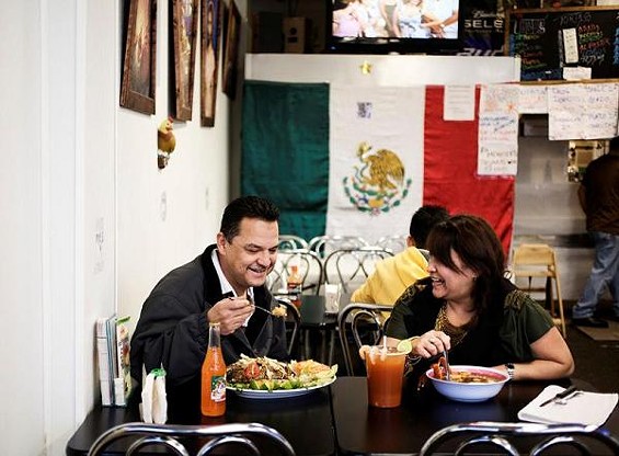 Tony and Brenda Garcia, husband and wife co-owners of La Tejana - JENNIFER SILVERBERG