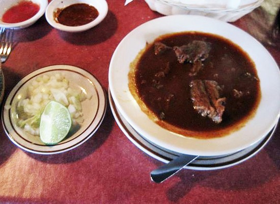 The birria (goat stew) at Pueblo Nuevo - Ian Froeb