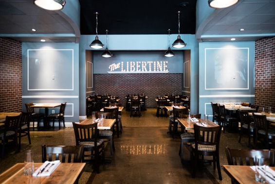 The dining room at the Libertine -- a "neighborhood eatery" in Clayton -- which opened in May. - Jennifer Silverberg