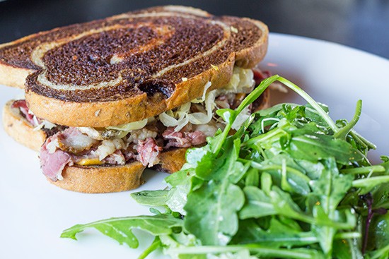 Element's Reuben sandwich with side salad. - Mabel Suen