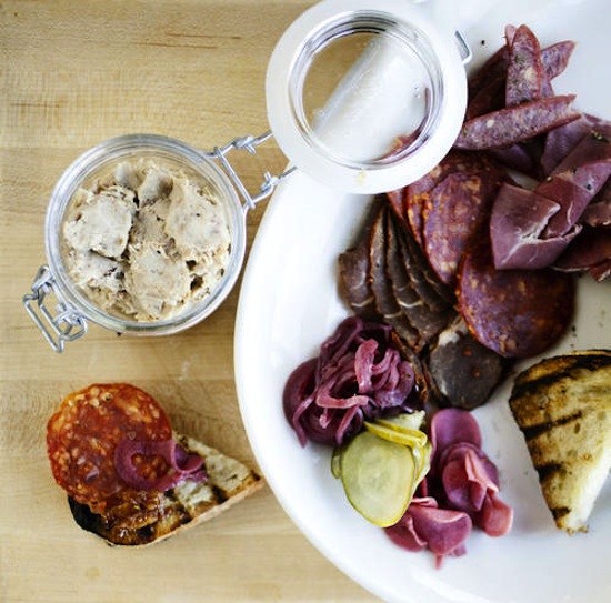 A platter of the house-cured meats at the Block - Jennifer Silverberg
