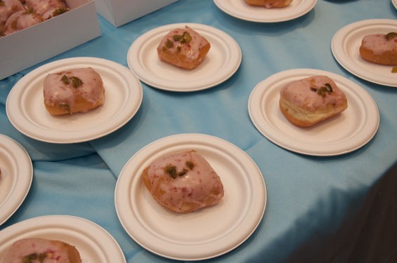 Strawberry jalape&ntilde;o doughnuts from Strange Donuts. | Micah Usher