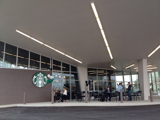 Flying Saucer Starbucks Lifts Off in Midtown [Photos]