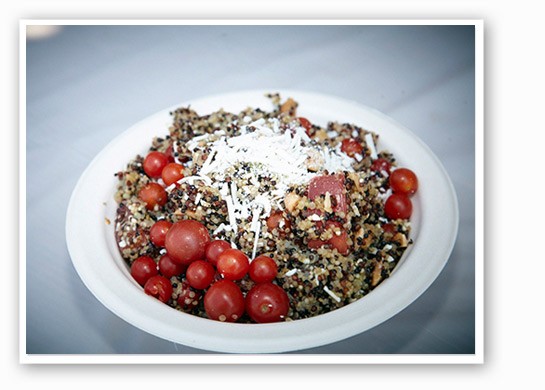 &nbsp;&nbsp;&nbsp;&nbsp;&nbsp;&nbsp;&nbsp;Homegrown tomato and quinoa salad from Cleveland-Heath. | Steve Truesdale