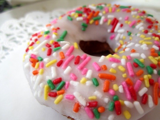 A sprinkled treat from World's Fair Donuts - Amanda Woytus