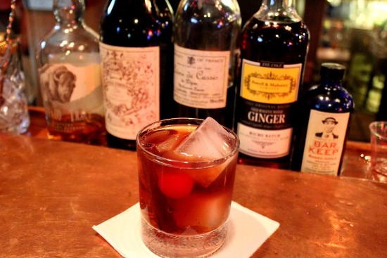 A whole lot of alcohol warms body and soul this season in this mixed drink at Danno's American Pub. - Mabel Suen