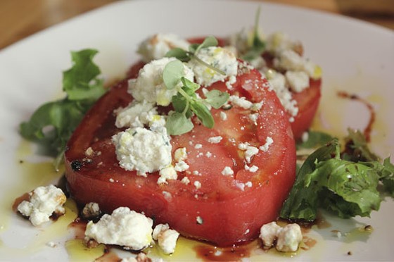 Local tomato salad with Maytag blue cheese | Nancy Stiles