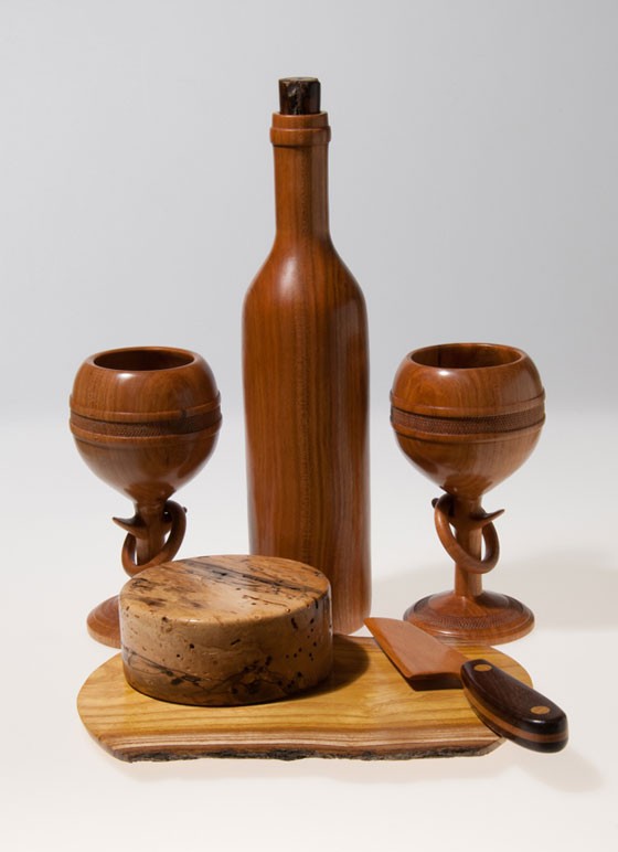 Wooden Wine and Cheese | Scott Schlapkohl