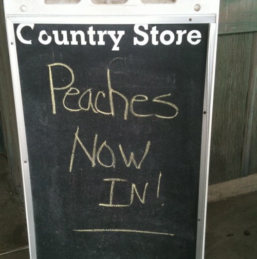 The Peaches! They're Early!