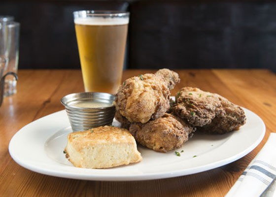 The fried chicken at participating restaurant Three Flags Tavern. | Jennifer Silverberg