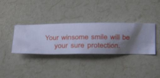 Fortune Cookie Monster: A Winsome Smile