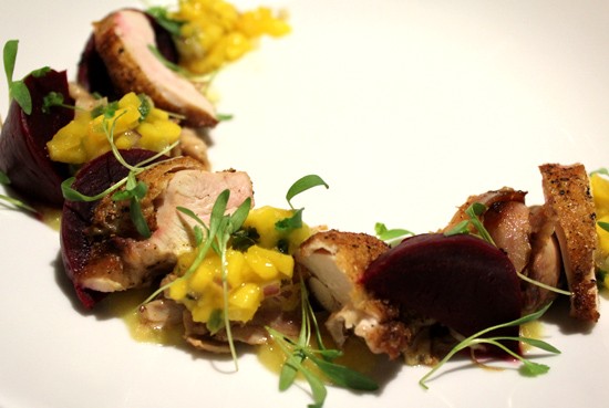 A dish at MEDIAnoche, one of 2012's most anticipated restaurants -- and not much longer for this world. - MABEL SUEN