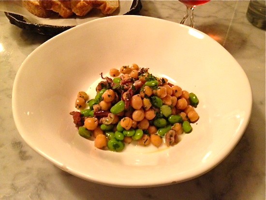 The octopus salad with chickpeas and edamame at Olio | Ian Froeb